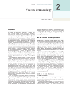 Vaccine immunology - World Health Organization
