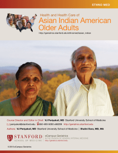 Asian Indian American Older Adults - Ethnogeriatrics