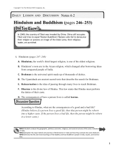 Hinduism and Buddhism (pages 246–253)