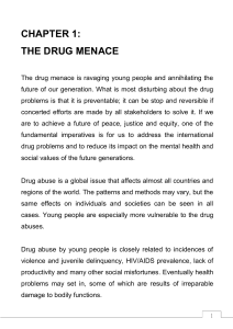 chapter 1: the drug menace