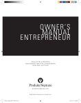 owner`s manual entrepreneur
