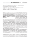 (STAN): looking for nucleotidic and peptidic patterns in