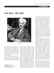 Ernst Mayr, 1904-2005