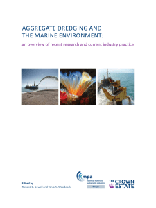 aggregate dredging and the marine environment