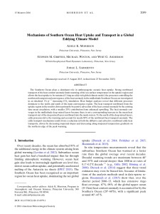 Mechanisms of Southern Ocean Heat Uptake and Transport in a