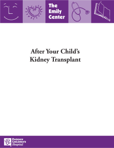 After Your Child`s Kidney Transplant 947