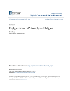 Englightenment in Philosophy and Religion