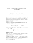 Exercises for the Statistics for Bioinformaticians Lecture Winter 2013