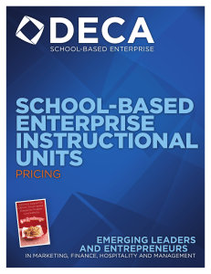 school-based enterprise instructional units
