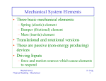 Mechanical System Elements
