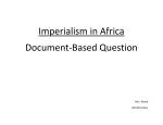 Imperialism in Africa Document-Based Question