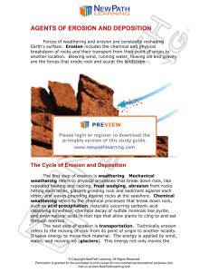 7SC14 – Agents of Erosion and Deposition