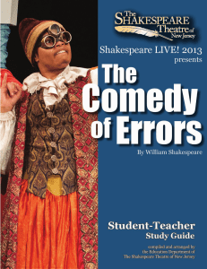 The Comedy of Errors - The Shakespeare Theatre of New Jersey