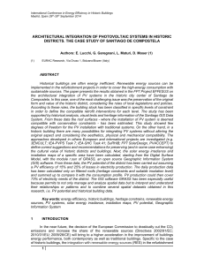 architectural integration of photovoltaic systems