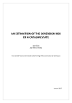 an estimation of the sovereign risk of a catalan state