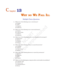 Unit 13(Why Do We Fall Ill)