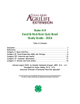 2016 State 4-H Food and Nutrition Quiz Bowl Study Guide