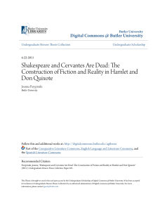 The Construction of Fiction and Reality in Hamlet and Don Quixote