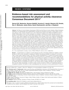 Evidence-based risk assessment and