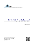 Do Tax Cuts Boost the Economy? - The Center for Economic and
