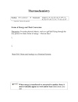 Thermochemistry