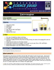 Electromagnet - Cascades Science Center Foundation