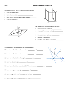 GEOMETRY UNIT 2 TEST REVIEW