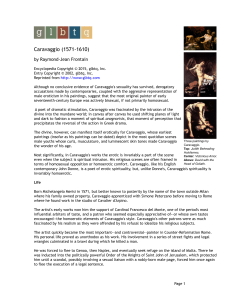 Caravaggio - GLBTQ.com
