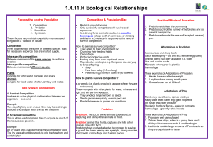 HL Ecological Relationships Poster