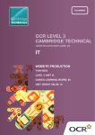 Level 3 - Unit 12 - Website production
