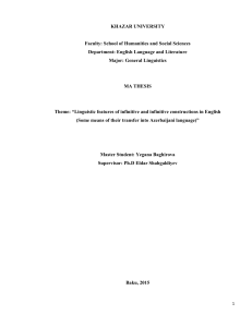Yegana Baghirova MA thesis - Khazar University Institutional