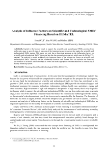 Analysis of Influence Factors on Scientific and Technological