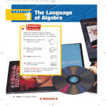Chapter 1: The Language of Algebra