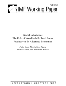 Global Imbalances: The Role of Non-Tradable Total Factor