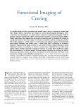 Functional Imaging of Craving - CE