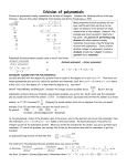 Division of polynomials