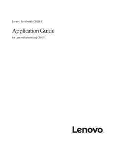 Lenovo RackSwitch G8124-E Application Guide