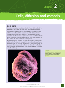 Cells, diffusion and osmosis - Pearson-Global