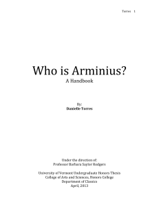 Who is Arminius? - University of Vermont
