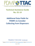 Technical Assistance Guide No. 01-14 Additional Data Fields for
