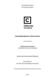 Vulnerability Detection in Device Drivers