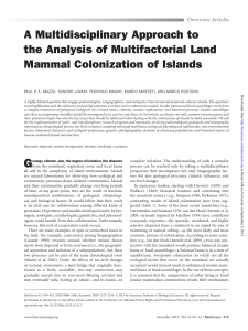 A Multidisciplinary Approach to the Analysis of Multifactorial Land