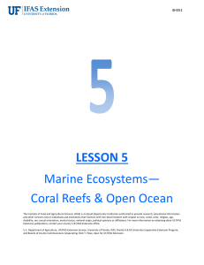 LESSON 5 Marine Ecosystems - EDIS