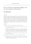 New Consumer Compensation Rights