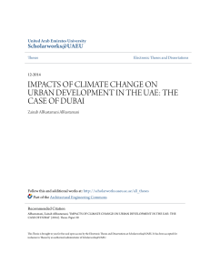 impacts of climate change on urban development in the uae