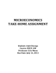 microeconomics take-home assignment