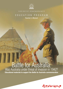 Battle for Australia - Shrine of Remembrance