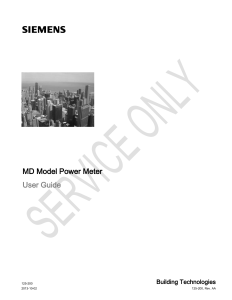 MD Model Power Meter - Siemens Global Website