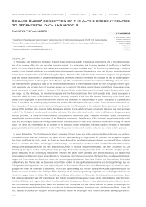 Eduard Suess` conception of the Alpine orogeny related to