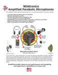 Amplified Parabolic Microphone Datasheet